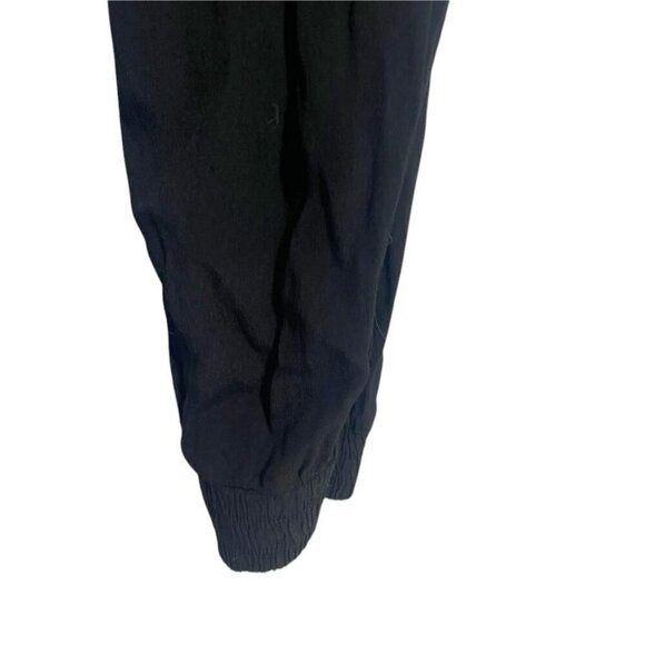 Monrow Size Medium  Black Jumpsuit Jogger Long Sleeve - Picture 5 of 9